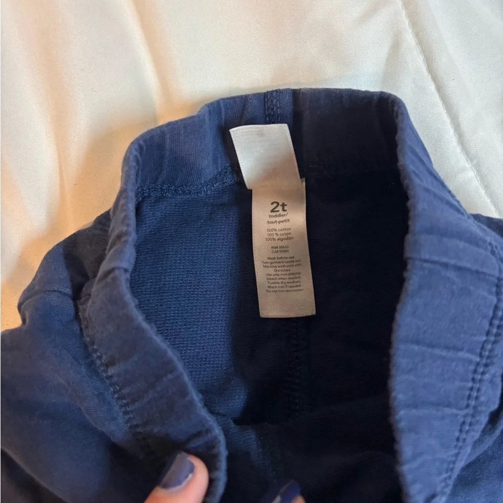 Kids Navy, Gray, and Striped Joggers Trio of 3